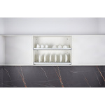 2 Layers Stainless Steel Dish Rack with Tray and Aluminum Tube