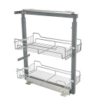 2 Layers Wire Basket Tall Unit